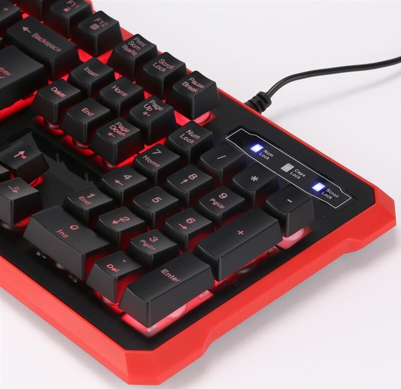 Клавіатура Marvo K629G Multi-LED Black/Red USB