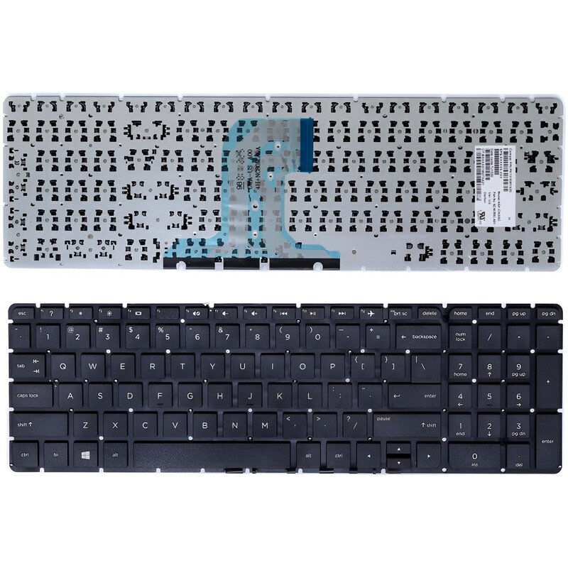 Клавиатура PowerPlant для ноутбука HP 250 G4, 255 G4, 256 G4 черный, черный фрейм (KB310180)