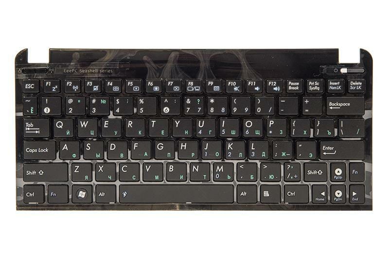 Клавиатура PowerPlant для ноутбука Asus Eee PC 1015 черный, черный фрейм (KB311828)