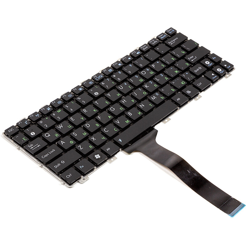 Клавіатура PowerPlant для ноутбука Asus Eee PC 1015 чорна, чорний фрейм (KB311828)