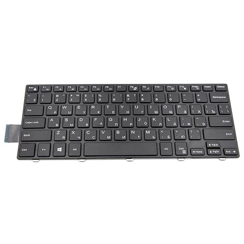 Клавіатура PowerPlant для ноутбука Dell Inspiron 5447 чорний, чорний фрейм (KB311842)