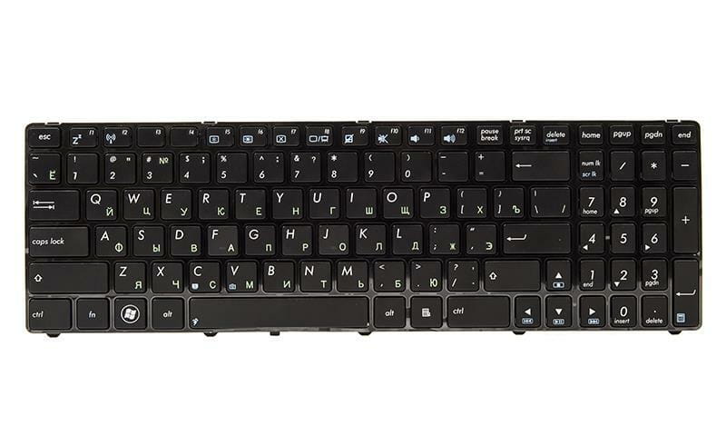 Клавиатура PowerPlant для ноутбука Asus K52, K52J, K52JK черный, черный фрейм (KB310241)