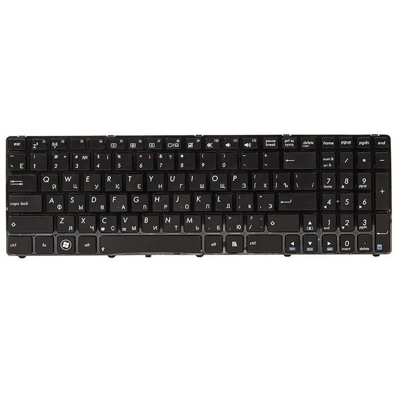 Клавиатура PowerPlant для ноутбука Asus K52, K52J, K52JK черный, черный фрейм (KB310241)