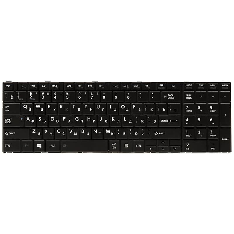 Клавиатура PowerPlant для ноутбука Toshiba Satellite C850, C870 черный, черный фрейм (KB310272)