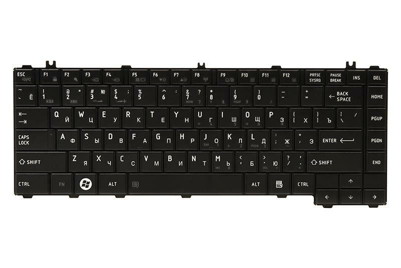 Клавиатура PowerPlant для ноутбука Toshiba Satellite L600 черный, черный фрейм (KB311958)