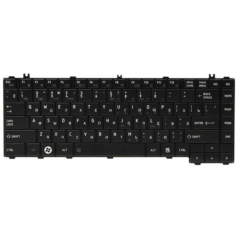 Клавиатура PowerPlant для ноутбука Toshiba Satellite L600 черный, черный фрейм (KB311958)