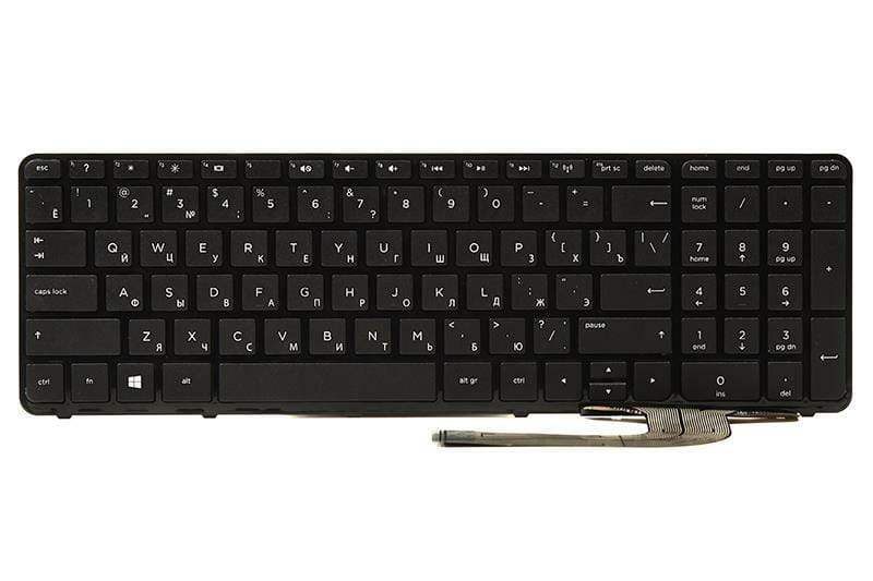 Клавиатура PowerPlant для ноутбука HP 250 G2, G3; 255 G2, G3; 256 G2, G3 черный, черный фрейм (KB310173)