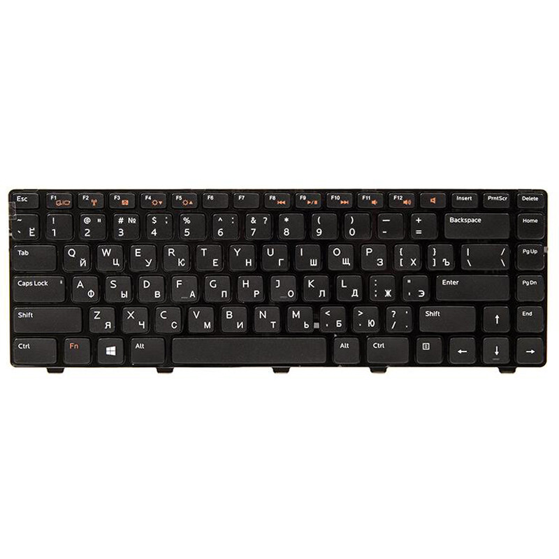 Клавіатура PowerPlant для ноутбука Dell Inspiron N4110 чорний, чорний фрейм (KB310302)