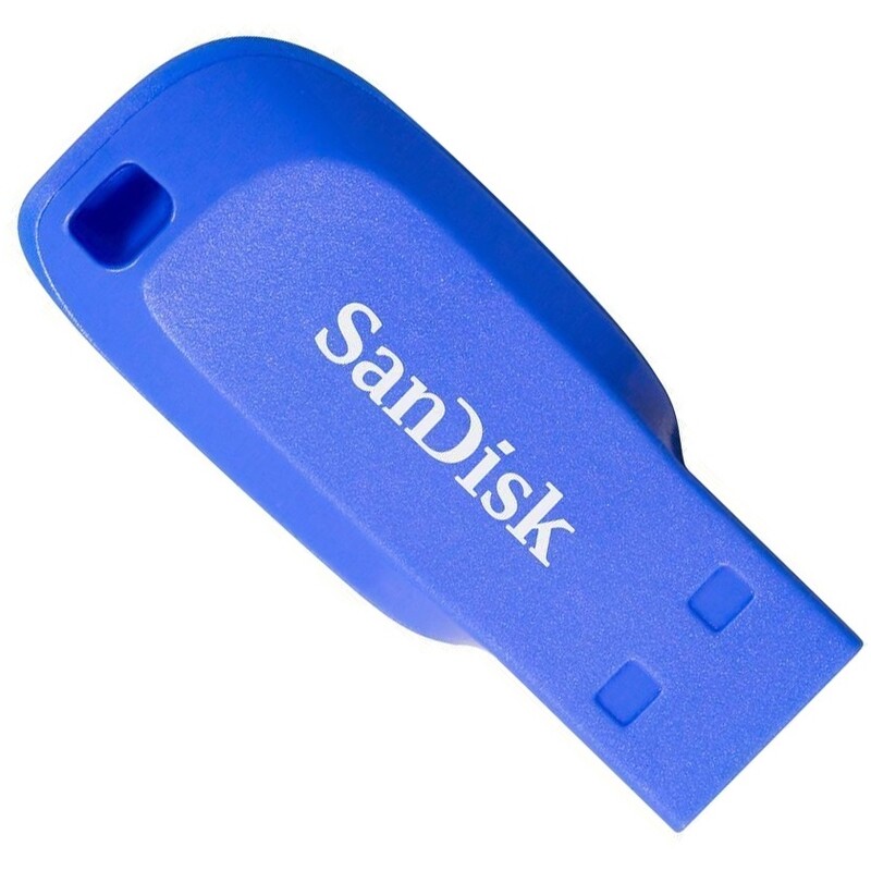 Флеш-накопитель USB 32GB SanDisk Cruzer Blade Blue (SDCZ50C-032G-B35BE)
