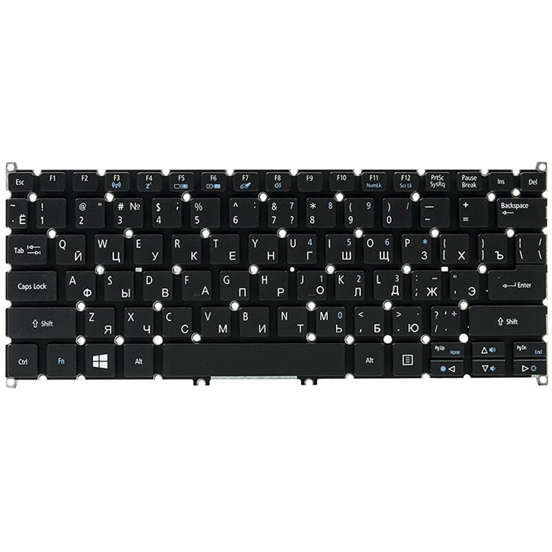 Клавіатура PowerPlant для ноутбука Acer Aspire E3-111, V5-122 чорний, без фрейма (KB311248)