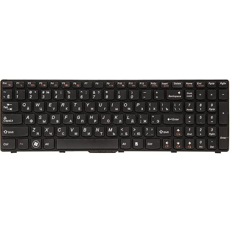 Клавиатура PowerPlant для ноутбука IBM/Lenovo B570, B590, V570 черный, черный фрейм (KB311538)