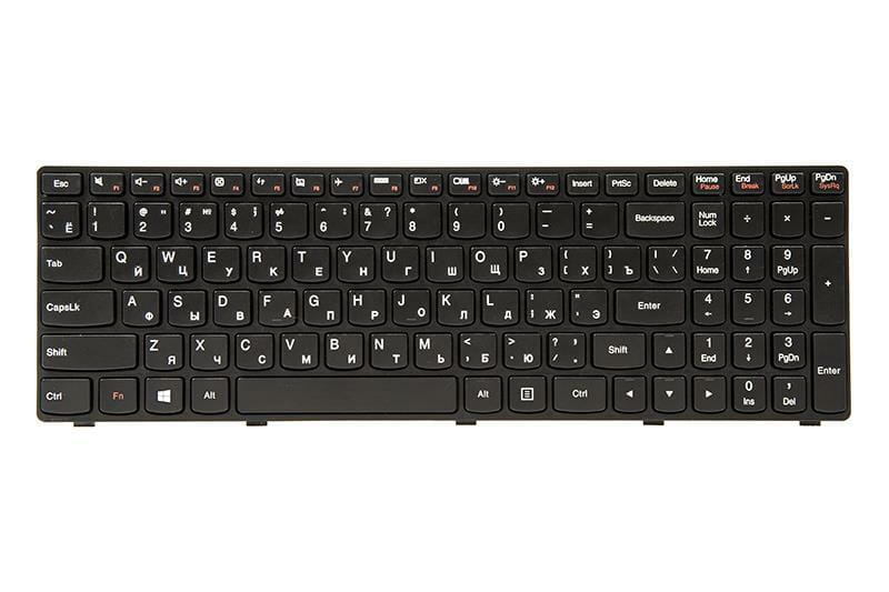 Клавиатура PowerPlant для ноутбука IBM/Lenovo IdeaPad G500, G505 черный, черный фрейм (KB311552)