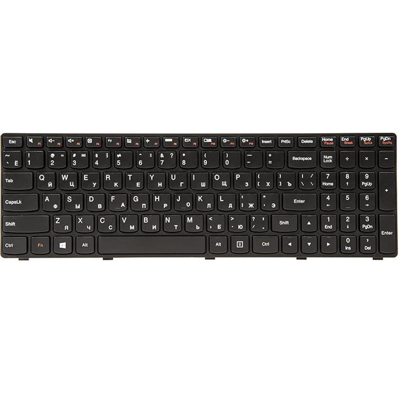 Клавіатура PowerPlant для ноутбука IBM/Lenovo IdeaPad G500, G505 чорний, чорний фрейм (KB311552)