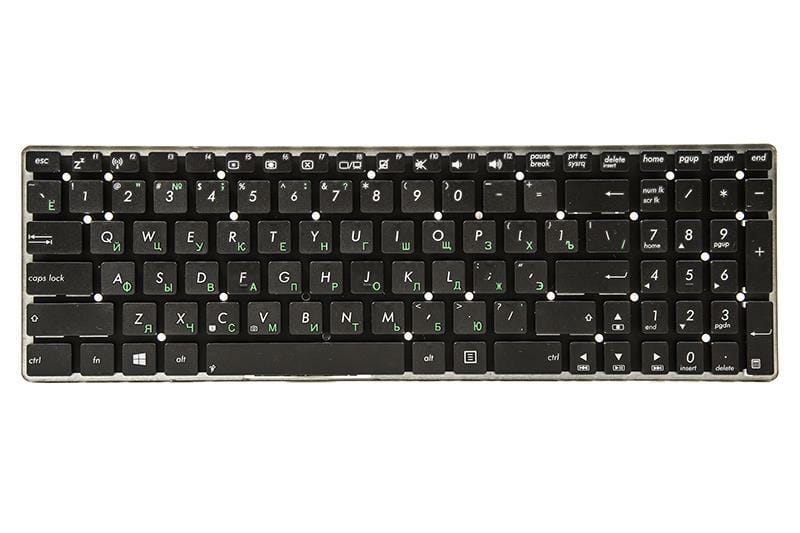 Клавіатура PowerPlant для ноутбука Asus K55, K75A, K75VD чорний, без фрейма (KB311293)