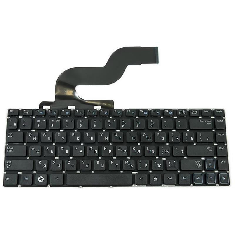 Клавиатура PowerPlant для ноутбука Samsung RV411 чорний, без фрейма (KB311613)