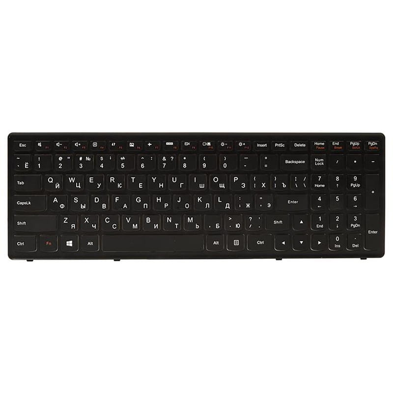 Клавиатура PowerPlant для ноутбука IBM/Lenovo IdeaPad Flex 15, G500s черный, черный фрейм (KB311767)