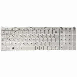 Клавиатура PowerPlant для ноутбука Toshiba Satellite C850, C870 белый, белый фрейм (KB311781)