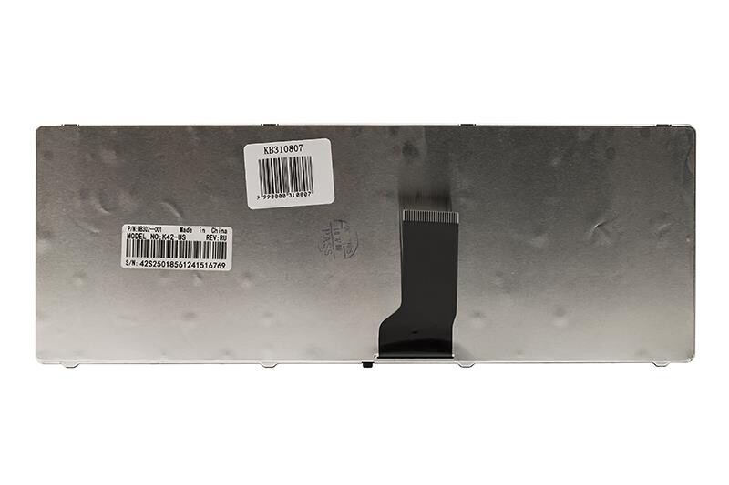 Клавіатура PowerPlant для ноутбука Asus A42, K42, N82 чорний, чорний фрейм (KB310807)