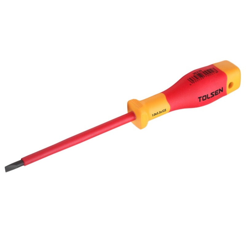 Отвертка Tolsen Premium, SL 3.5х0.6х100мм, VDE (V30206)