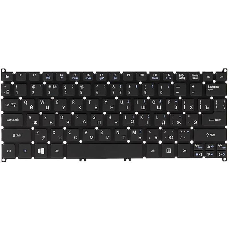 Клавіатура PowerPlant для ноутбука Acer Aspire S3, S5, One 756, TravelMate B1 чорний, без фрейма (KB311668)
