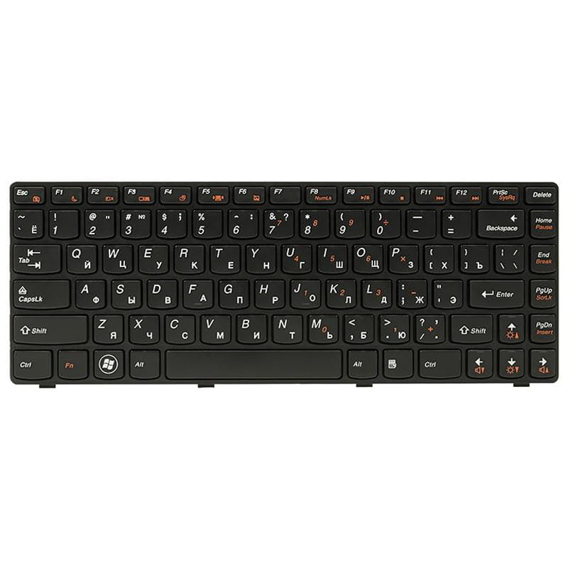 Клавиатура PowerPlant для ноутбука IBM/Lenovo IdeaPad G470 черный, черный фрейм (KB311897)
