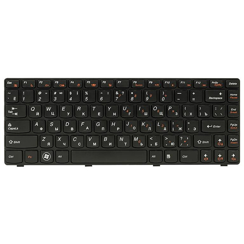 Клавиатура PowerPlant для ноутбука IBM/Lenovo IdeaPad G470 черный, черный фрейм (KB311897)