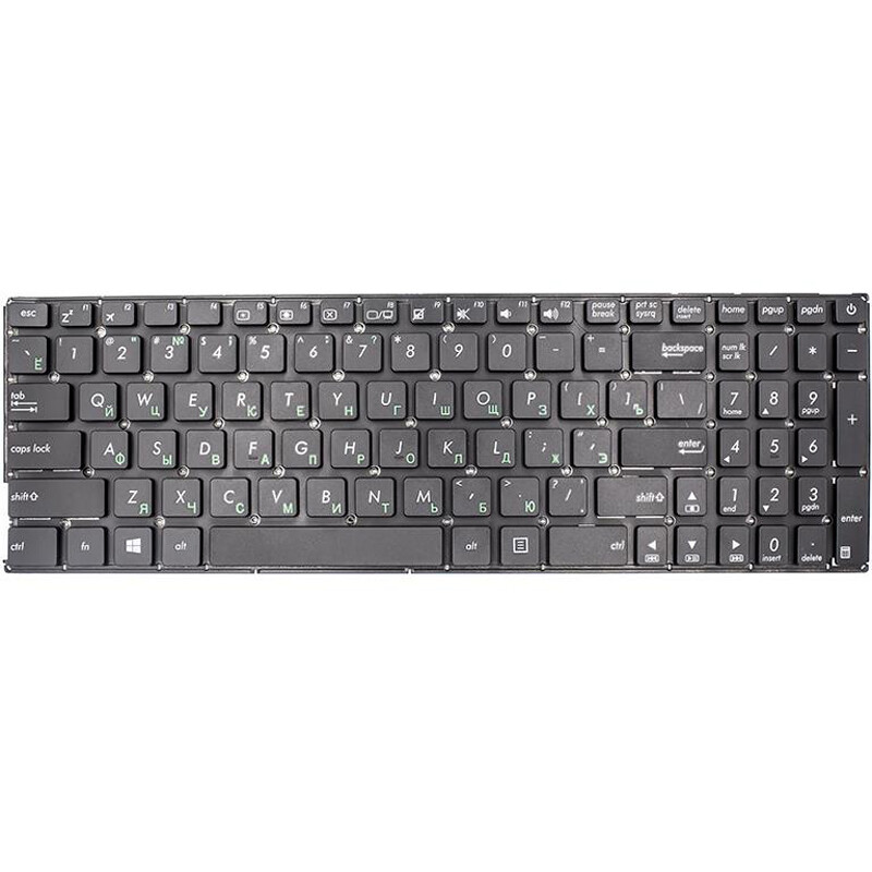 Клавіатура PowerPlant для ноутбука Asus X540 series чорний, без фрейма (KB312658)