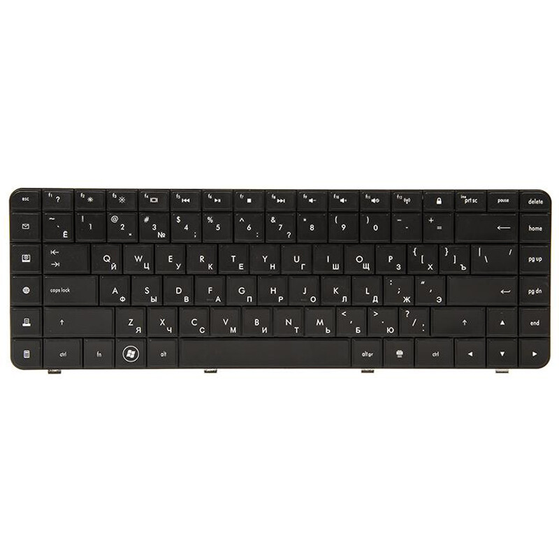 Клавіатура PowerPlant для ноутбука HP Presario CQ56, CQ62, G56 чорний, чорний фрейм (KB310920)