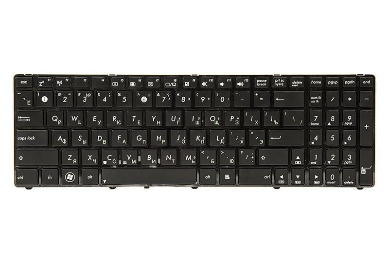 Клавіатура PowerPlant для ноутбука Asus K50, K50A, K50I чорний, чорний фрейм (KB311286)