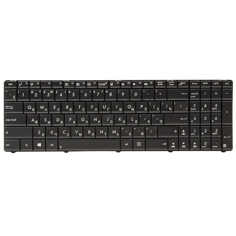 Клавиатура PowerPlant для ноутбука Asus A52, K52, X54 (N53 version) черный, черный фрейм (KB311682)