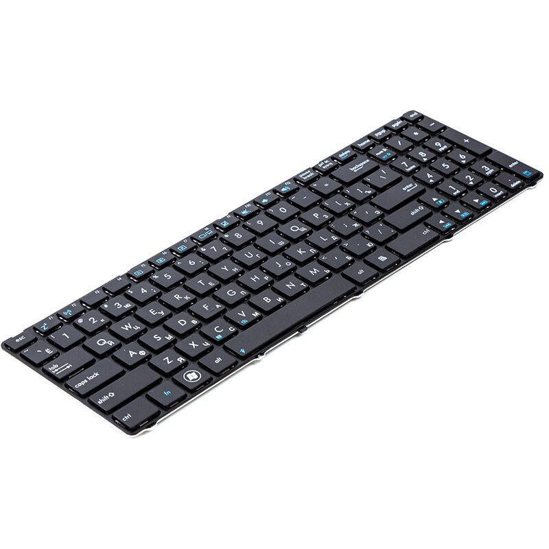Клавиатура PowerPlant для ноутбука Asus A52, K52, X54 (K52 version) черный, черный фрейм (KB311699)