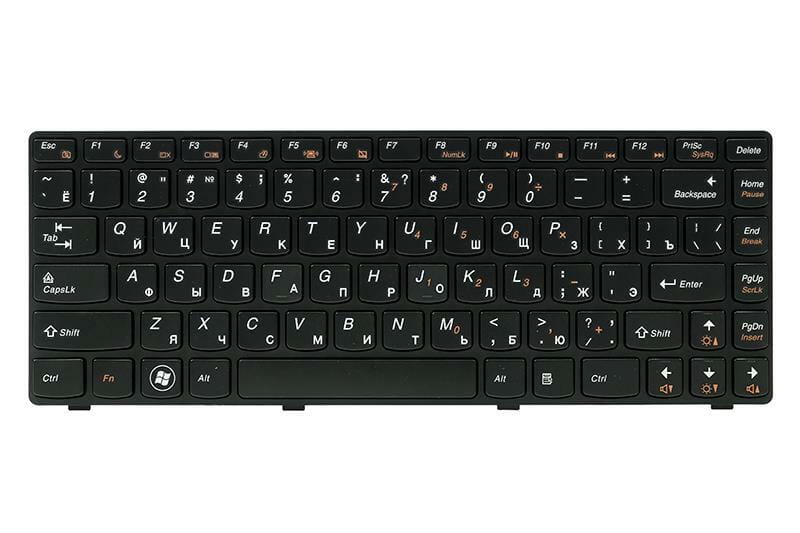 Клавиатура PowerPlant для ноутбука IBM/Lenovo IdeaPad G480  черный, черный фрейм (KB311880)