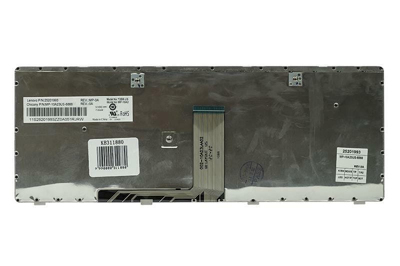 Клавиатура PowerPlant для ноутбука IBM/Lenovo IdeaPad G480  черный, черный фрейм (KB311880)