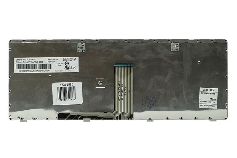 Клавіатура PowerPlant для ноутбука IBM/Lenovo IdeaPad G480  чорний, чорний фрейм (KB311880)