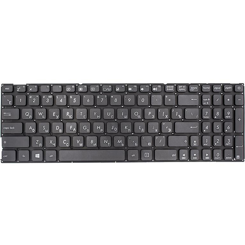 Клавіатура PowerPlant для ноутбука Asus X541 series черный, без фрейма (KB312597)