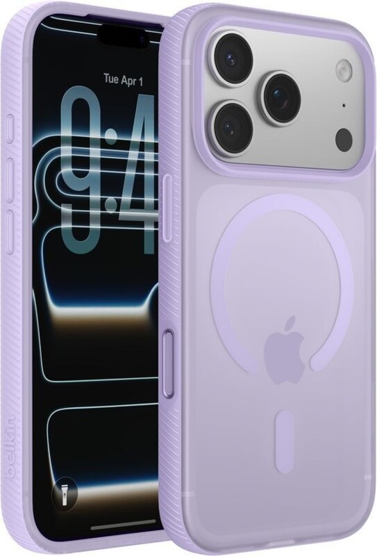 Чохол-накладка Belkin Magnetic Protective Grip with MagSafe для Apple iPhone 17 Pro Lavender (MSA035HQLV)