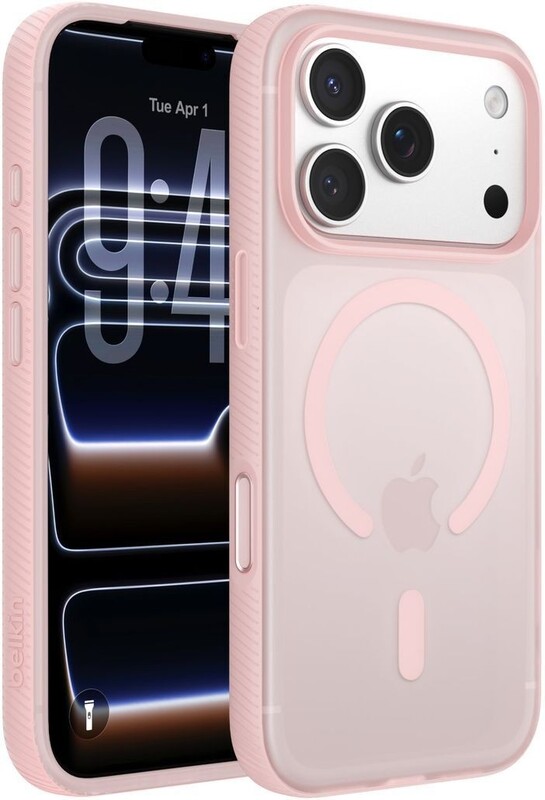 Чохол-накладка Belkin Magnetic Protective Grip with MagSafe для Apple iPhone 17 Pro Pink (MSA035HQPK)