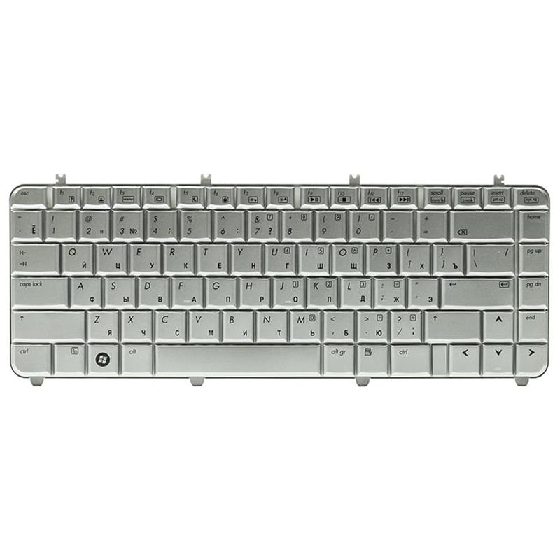 Клавиатура PowerPlant для ноутбука HP Pavilion DV5, DV5T, DV5-1000 серебристый, серебристый фрейм (KB310951)
