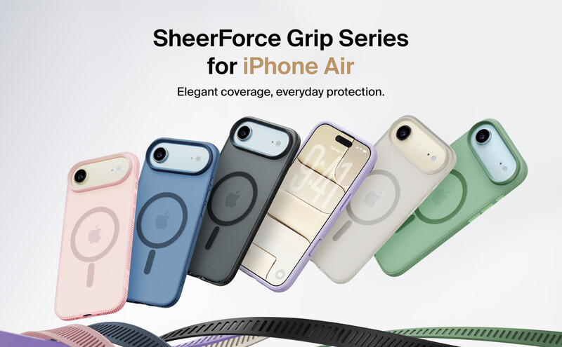 Чeхол-накладка Belkin Magnetic Protective Grip with MagSafe для Apple iPhone Air Black (MSA037HQBK)