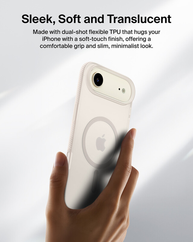 Чeхол-накладка Belkin Magnetic Protective Grip with MagSafe для Apple iPhone Air Sand (MSA037HQSA)