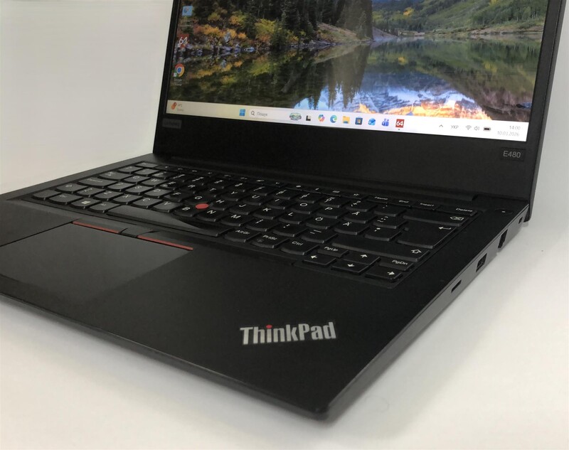 Ноутбук Lenovo ThinkPad E480 / 14" FullHD IPS / i7-8550U / 8GB / 256GB SSD / AMD Radeon RX 550, 2GB / Win11 - Б/у