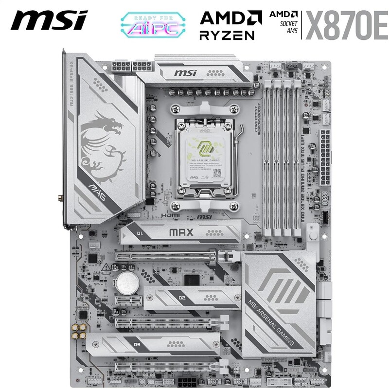 Материнська плата MSI MAG X870E Gaming Plus Max WiFi Socket AM5