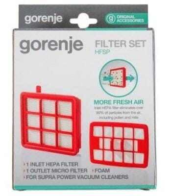 Набір фільтрів для пилососів Gorenje HF2303 Set Hepa Filter + sponge + micro HEPA filter (466439)