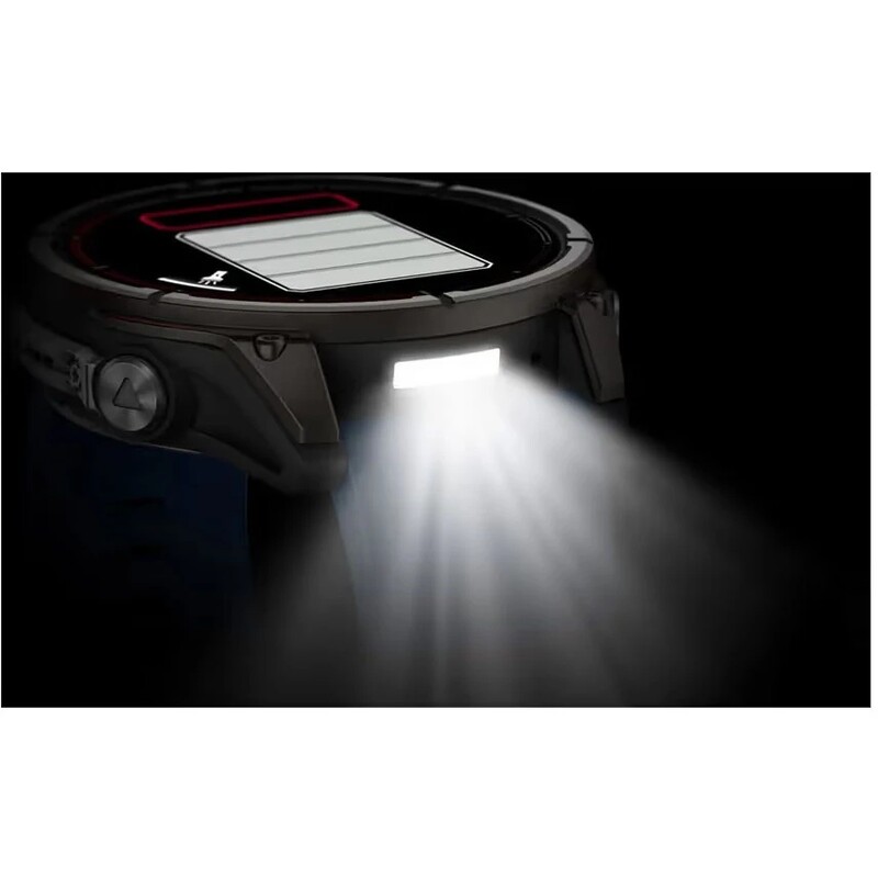 Смарт-часы Garmin Quatix 8 47 mm AMOLED Marine Titanium Gray with Blue Silicone Band (010-02904-51)