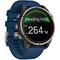 Фото - Смарт-часы Garmin Quatix 8 47 mm AMOLED Marine Titanium Gray with Blue Silicone Band (010-02904-51) | click.ua