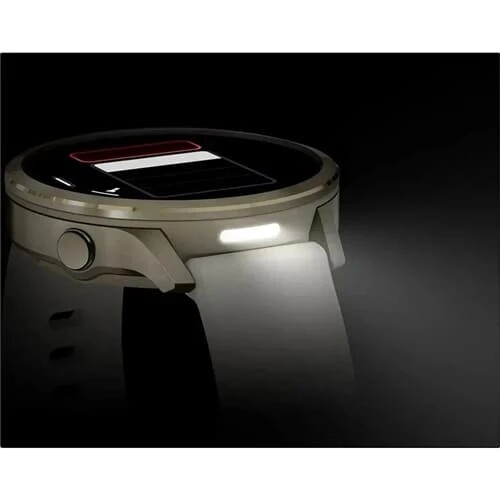 Смарт-годинник Garmin Venu 4 41mm Lunar Gold with Bone Light Sand Leather Band (010-03013-03)