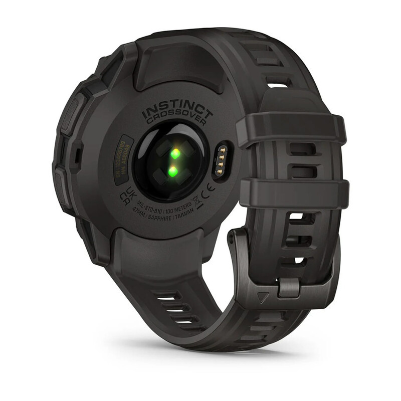 Смарт-часы Garmin Instinct Crossover AMOLED Charcoal Grey with Charcoal Grey Silicone (010-03398-00)