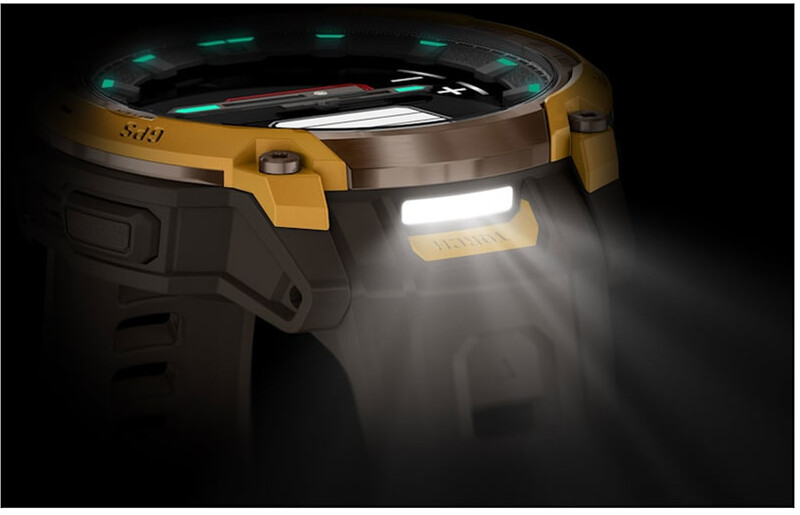Смарт-часы Garmin Instinct Crossover AMOLED Bronze Sunburst with Brown Yellow Silicone (010-03398-01)