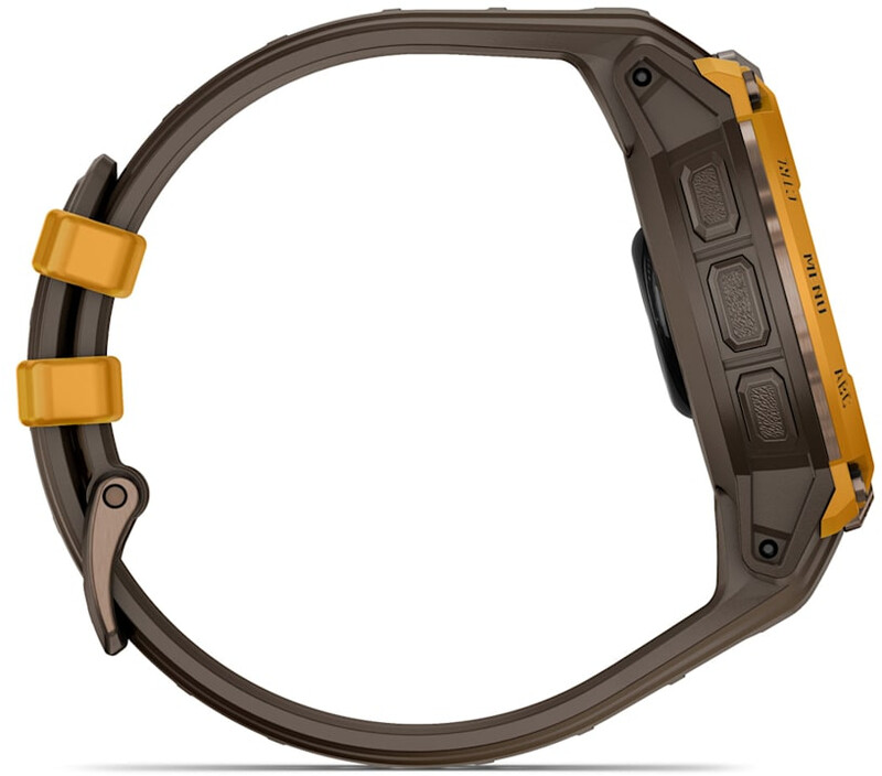Смарт-часы Garmin Instinct Crossover AMOLED Bronze Sunburst with Brown Yellow Silicone (010-03398-01)