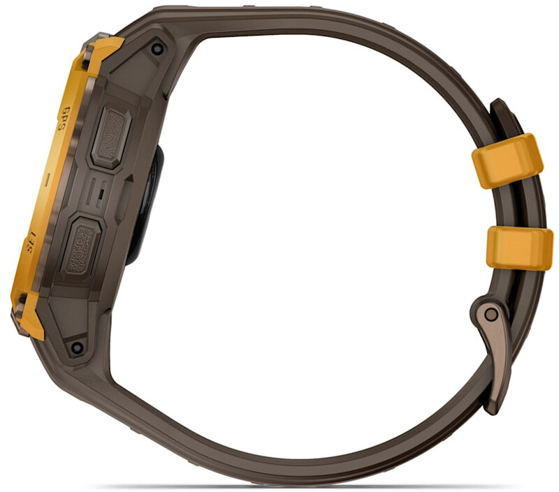 Смарт-часы Garmin Instinct Crossover AMOLED Bronze Sunburst with Brown Yellow Silicone (010-03398-01)